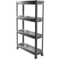 Етажерка 4-х ярусна Violet House 6014 Long Shelf GREY 54х18х91 см 