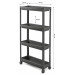 Violet House Етажерка 4-х ярусна Violet House 6014 Long Shelf GREY 54х18х91 см