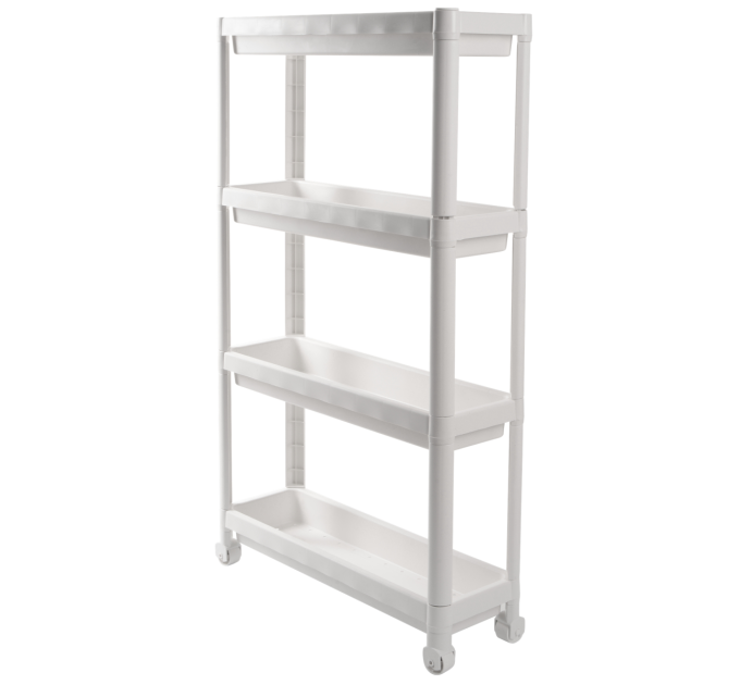Violet House Етажерка 4-х ярусна Violet House 6014 Long Shelf WHITE 54х18х91 см