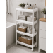 Violet House Етажерка 4-х ярусна Violet House 6014 Long Shelf WHITE 54х18х91 см