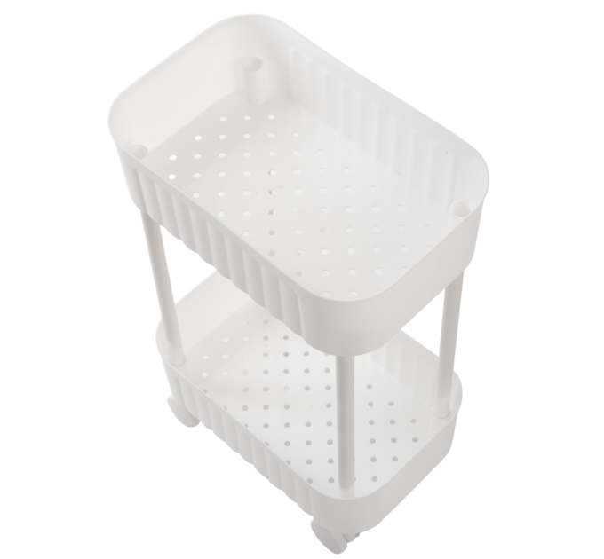 Violet House Етажерка 2-х ярусна Violet House 6021 Honeycomb WHITE 17х27х43 см