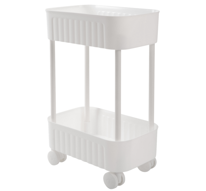Violet House Етажерка 2-х ярусна Violet House 6021 Honeycomb WHITE 17х27х43 см