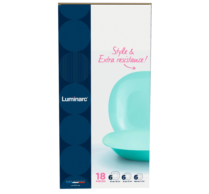 Luminarc Сервіз Luminarc Carine Light Turquoise, 18 предметів
