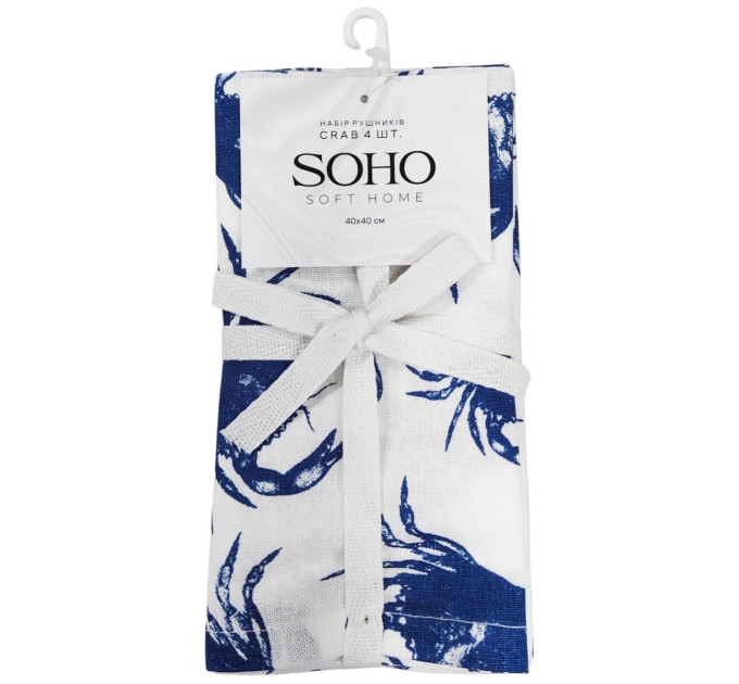 SOHO Набір рушників Soho 40x60см Crab 4 шт