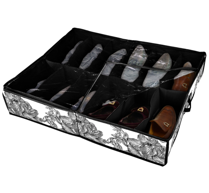 Idea Home Органайзер Idea Home NP-106-D Anthracite Flowers 74.5x60x15 см
