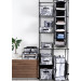 Idea Home Органайзер Idea Home NP-121 Anthracite Flowers 28x28x112 см