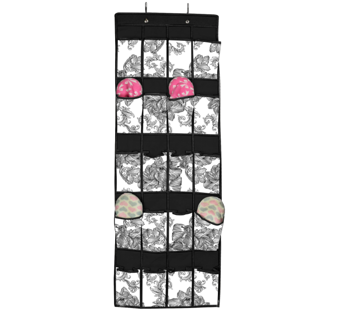 Idea Home Органайзер Idea Home NP-132 Anthracite Flowers 44x135 см
