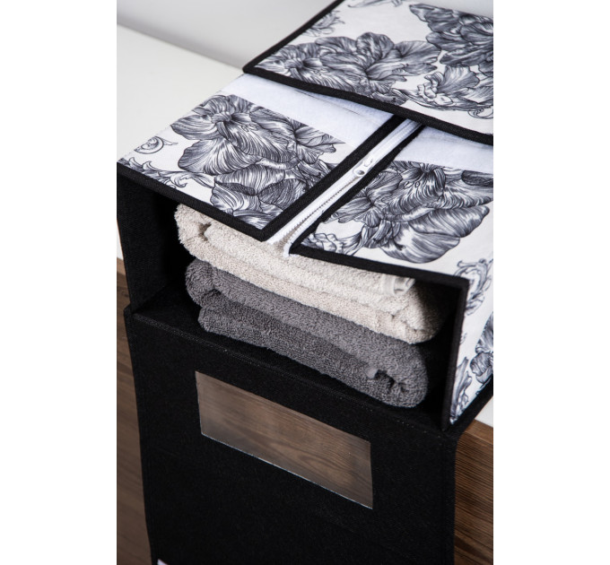 Idea Home Органайзер Idea Home BS-S01 Anthracite Flowers 15x38.1x32.5 см