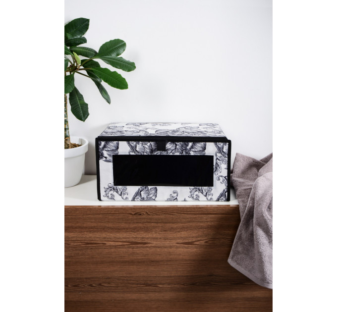 Idea Home Органайзер Idea Home NP-256 Anthracite Flowers 40x32x20 см