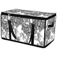 Кошик Idea Home DB-28 Anthracite Flowers 60x30x30 см 