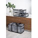 Idea Home Кошик Idea Home DB-28 Anthracite Flowers 60x30x30 см