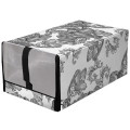 Idea Home Органайзер Idea Home NPA-01 Anthracite Flowers 34x22x16 см