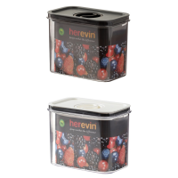Контейнер HEREVIN Canister-Vacuum Lid-White-Black 1.2 л (161179-000)