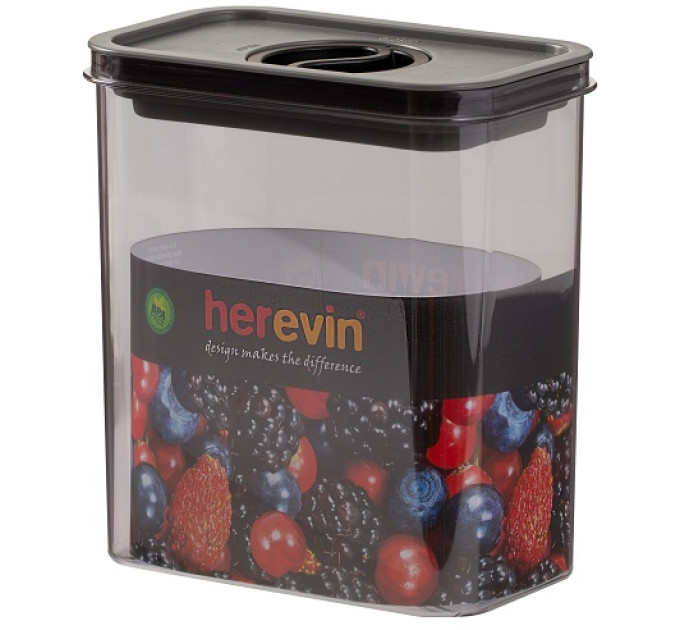 Herevin Контейнер HEREVIN Canister-Vacuum Lid-White-Black 1.8 л (161184-000)