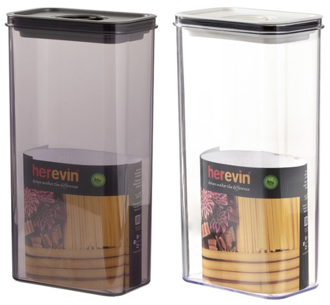 Herevin Контейнер HEREVIN Canister-Vacuum Lid-White-Black 3 л (161194-000)