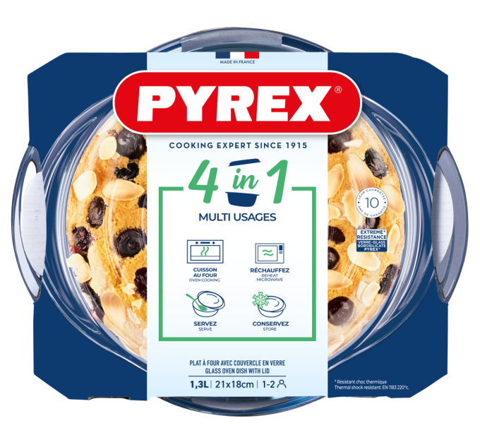 Pyrex Каструля з кришкою Pyrex, 1.3 л
