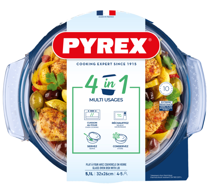 Pyrex Каструля з кришкою Pyrex, 5.1 л
