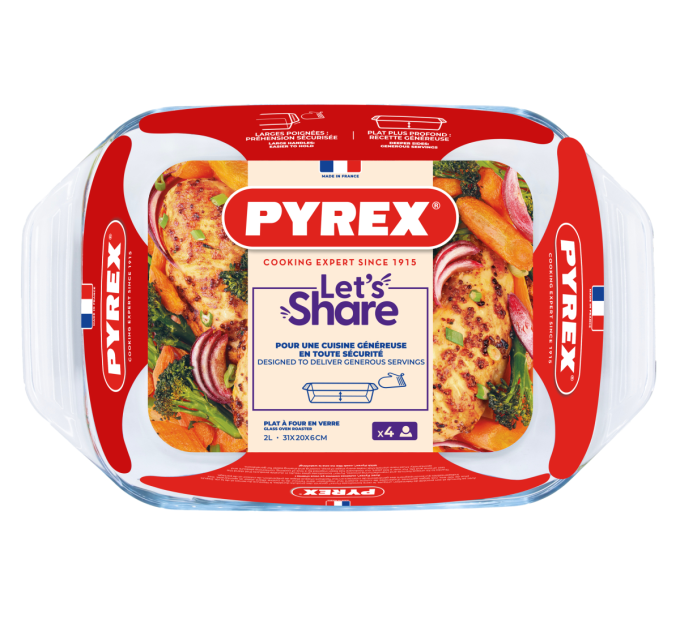 Pyrex Форма для запікання Pyrex, 31х20х6 см (2 л)