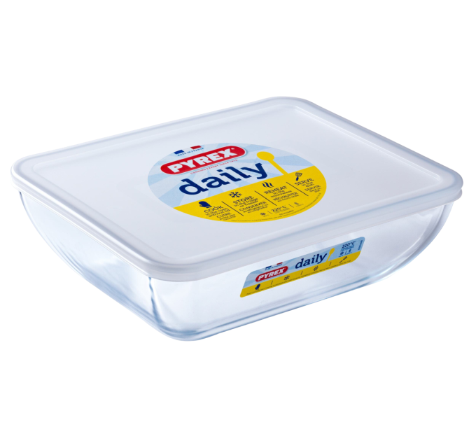 Pyrex Форма з кришкою Pyrex Daily, 22х17 см