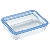 Форма з кришкою Pyrex Pure Glass, 19x14x5 см (0.8 л)