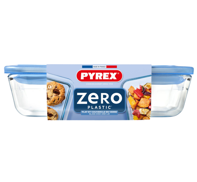 Pyrex Форма з кришкою Pyrex Pure Glass, 19x14x5 см (0.8 л)