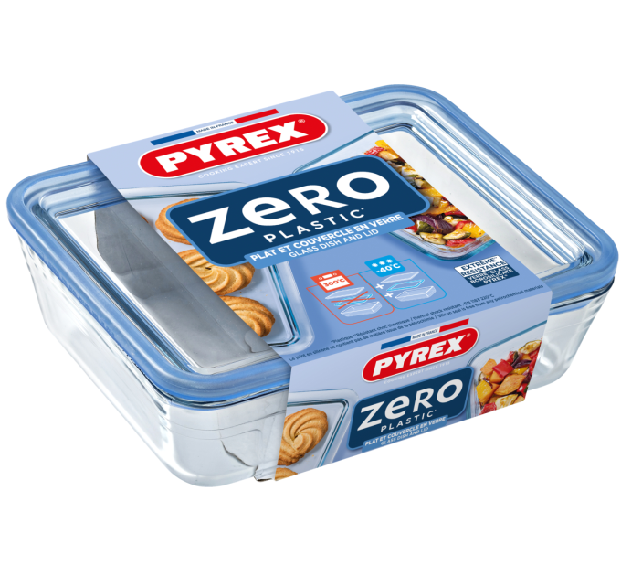 Pyrex Форма з кришкою Pyrex Pure Glass, 22x17x7 см