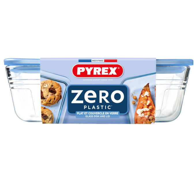 Pyrex Форма з кришкою Pyrex Pure Glass, 24x19x8 см (2.6 л)