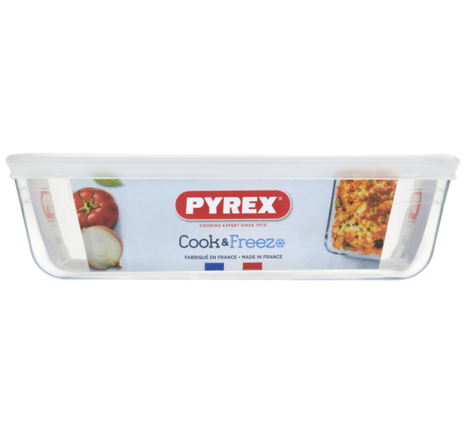Pyrex Форма з кришкою Pyrex Cook&Freez, 22х17х6 см