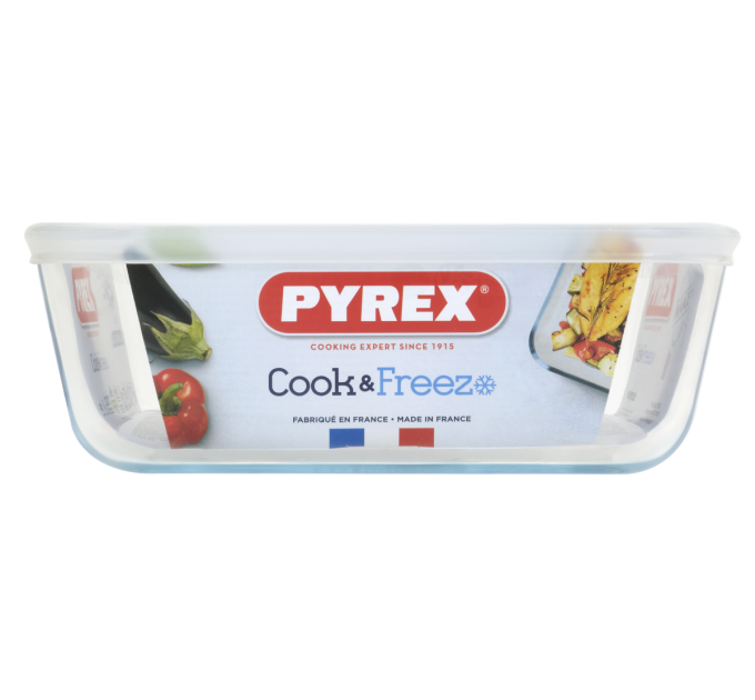Pyrex Форма з кришкою Pyrex Cook&Freez, 20х20х7 см