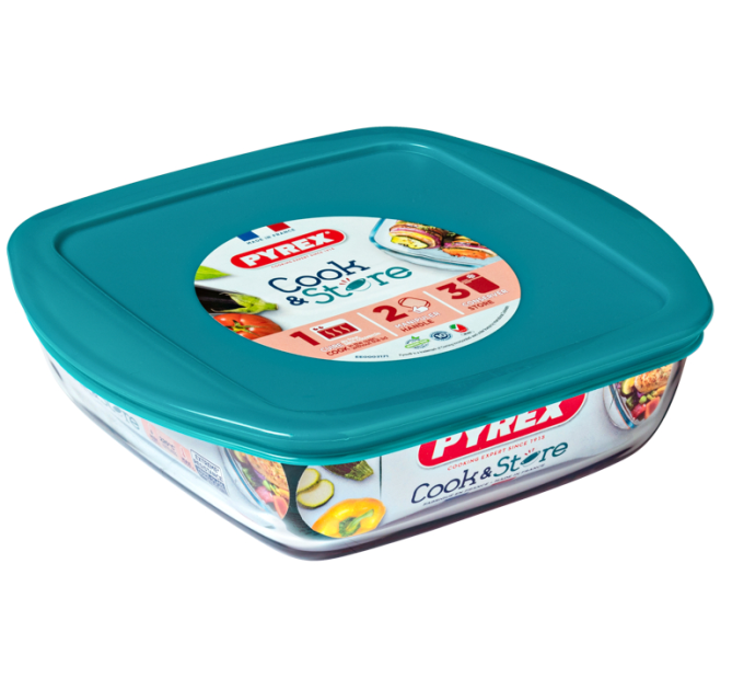 Pyrex Форма з кришкою Pyrex Cook&Store, 25х22х7 см
