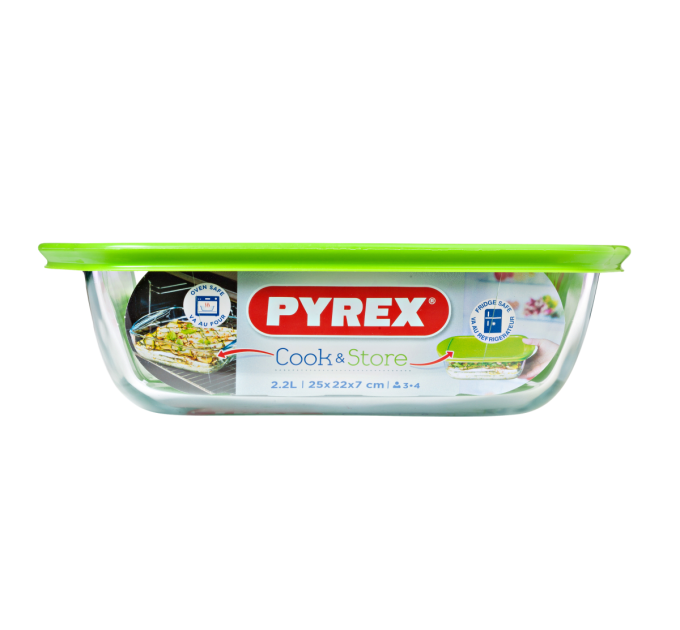 Pyrex Форма з кришкою Pyrex Cook&Store, 25х22х7 см