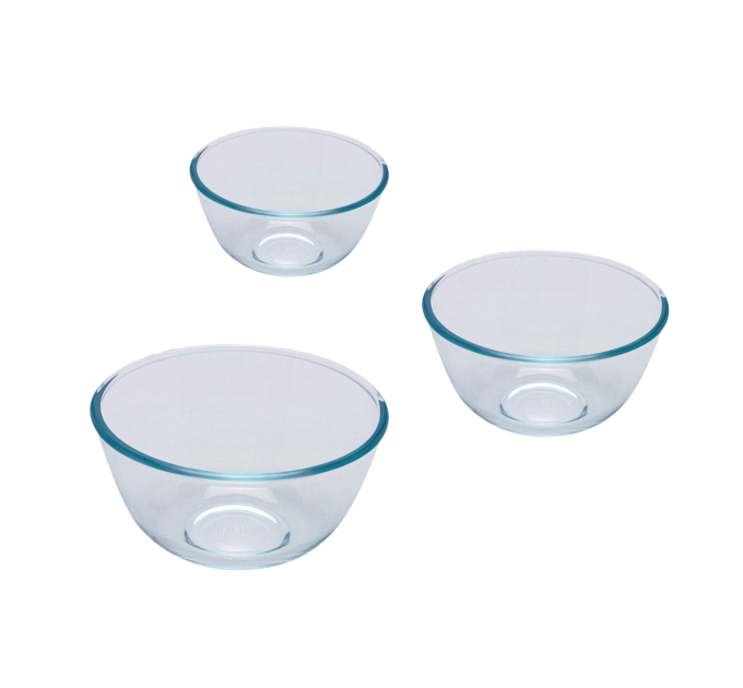 Pyrex Набір мисок Pyrex, 3 шт (0.7 л, 1.1 л, 2.3 л)