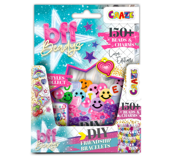 CRAZE Набір Craze Бусини і шарми BFF, 150 шт