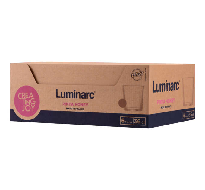 Luminarc Набір склянок Luminarc Pinta Honey, 6х360 мл
