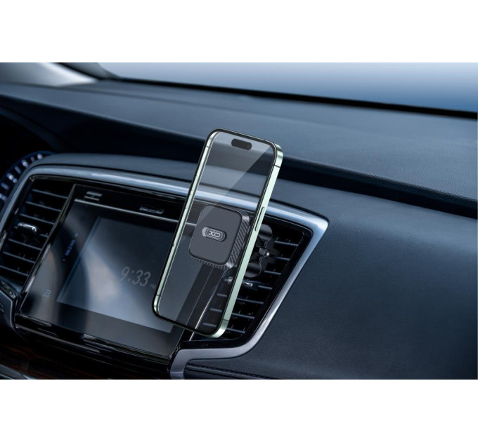 XO Автотримач XO C123 Air Vent Car Holder Square Magnetic Bracket Black