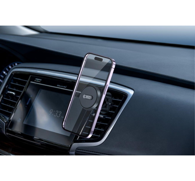 XO Автотримач XO C122 Air Vent Car Holder Round Magnetic Bracket Black