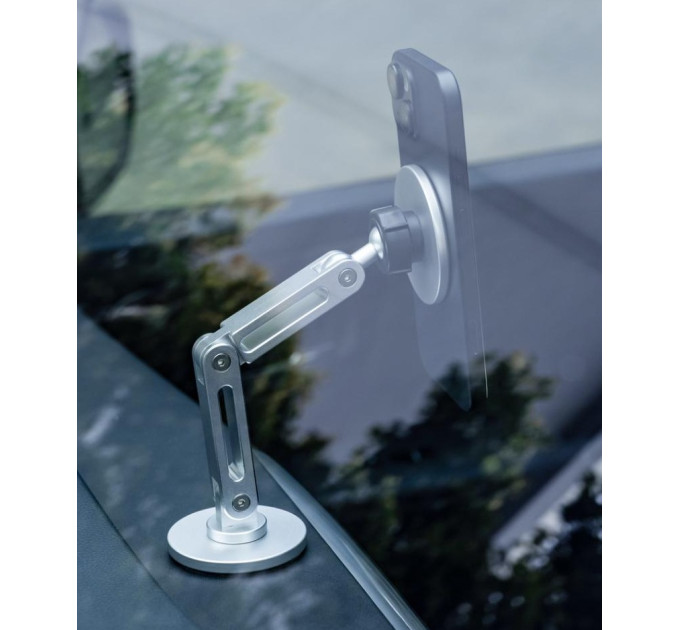 XO Автотримач XO C148 Universal Magnetic metal 360° rotating Holder Silver
