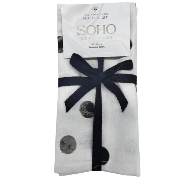 SOHO Набір рушників Soho 40x40см Multi 4 шт