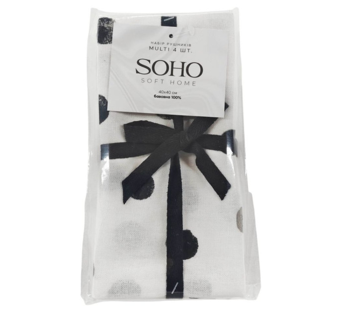 SOHO Набір рушників Soho 40x40см Multi 4 шт