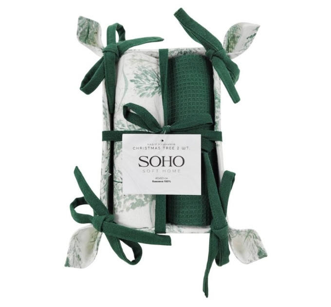 SOHO Набір рушників Soho 40x60см Christmas tree 2 шт