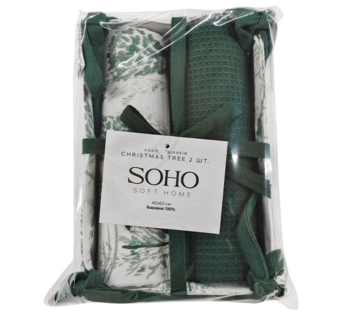 SOHO Набір рушників Soho 40x60см Christmas tree 2 шт