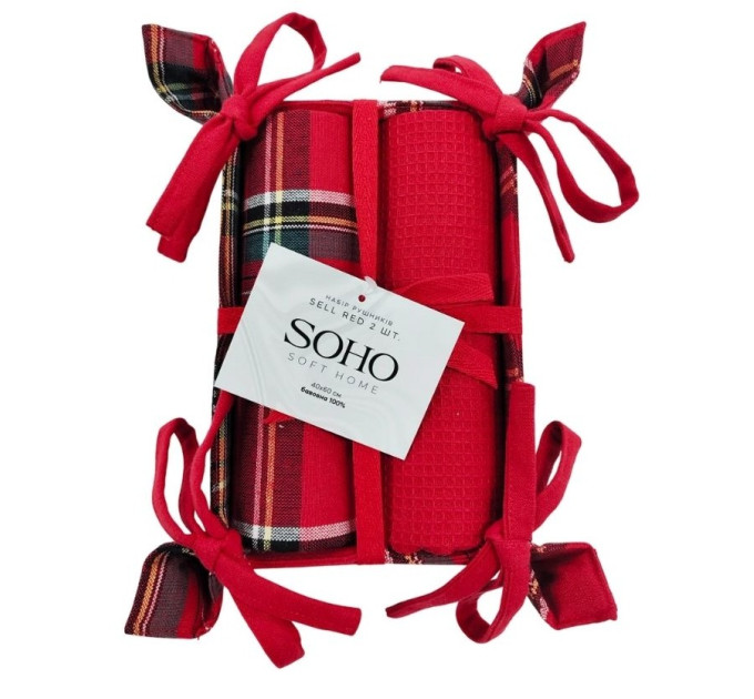 SOHO Набір рушників Soho 40x60см Sell Red 2 шт