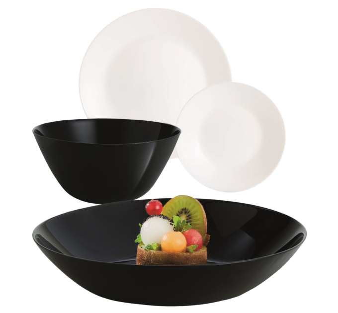 Luminarc Сервіз Luminarc Lillie Black&White, 19 предметів