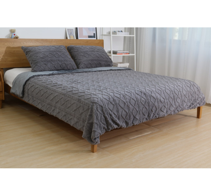SOHO Набір текстилю Soho Ковдра 200х220 см + 2 наволочки 50х70 см Romance Gray