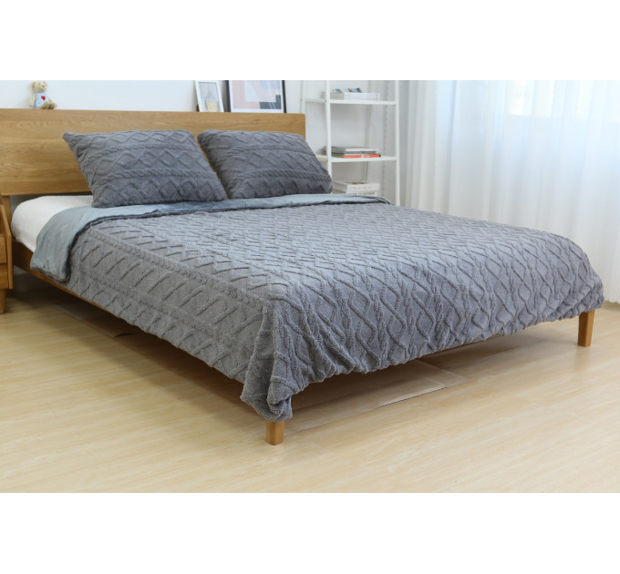 SOHO Набір текстилю Soho Ковдра 200х220 см + 2 наволочки 50х70 см Romance Gray