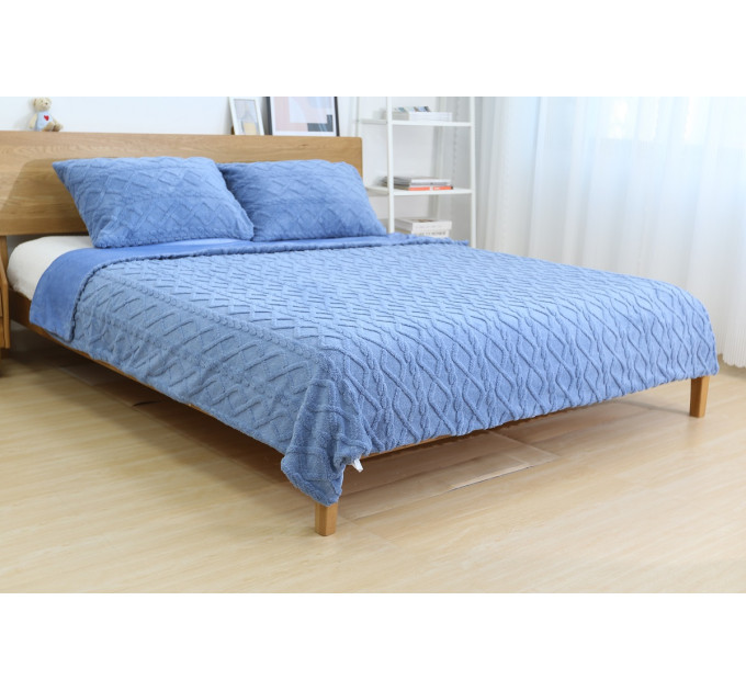 SOHO Набір текстилю Soho Ковдра 200х220 см + 2 наволочки 50х70 см Romance Blue