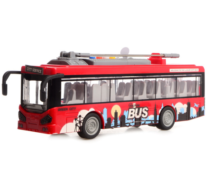 CARS S Іграшка CARS S Тролейбус червоний 1:16 (CJ-4008558)