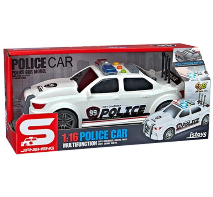 CARS S Іграшка CARS S Поліцейська машина біла 1:16 (CJ-2924206)