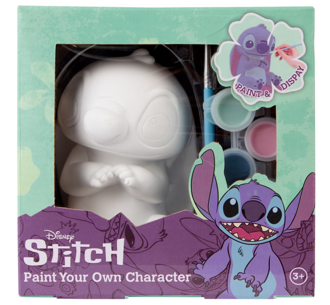 Disney Набір для творчості Disney Гіпсова фігурка з фарбами Stitch (ST25345)