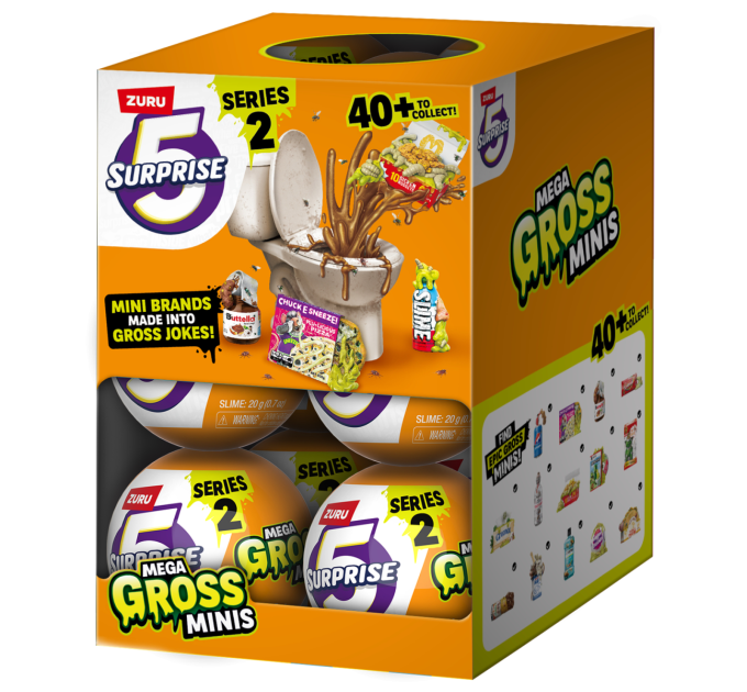 ZURU MINI BRANDS Ігровий набір Zuru Mega Gross Minis Фігурки-сюрприз в шарі зі слаймом в асортименті